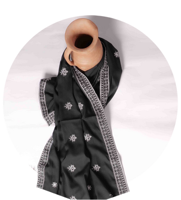 Black Voile Dupatta