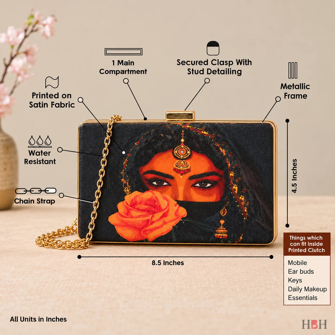 Canvas Clutch - Style 6