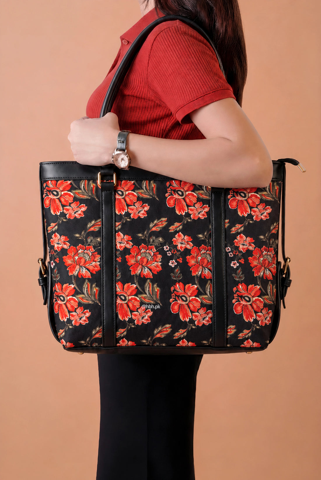 Allure - Black Red Flower