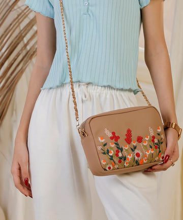 Bloom Embroider - Brown