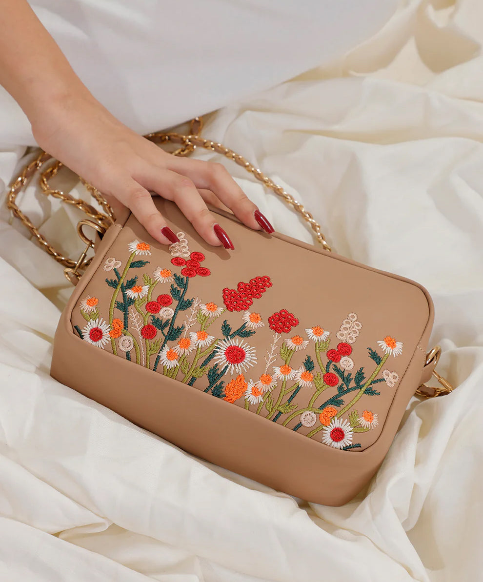 Bloom Embroider - Brown