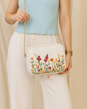 Bloom Crossbody - White