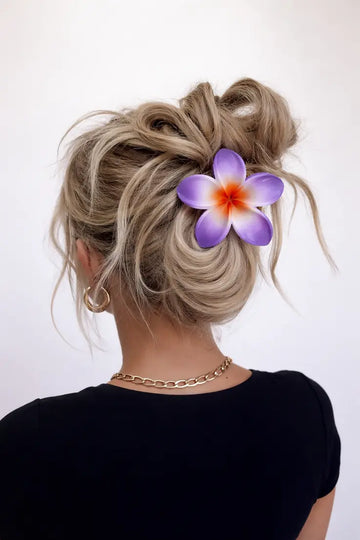 Flower Hair Catcher - Purple