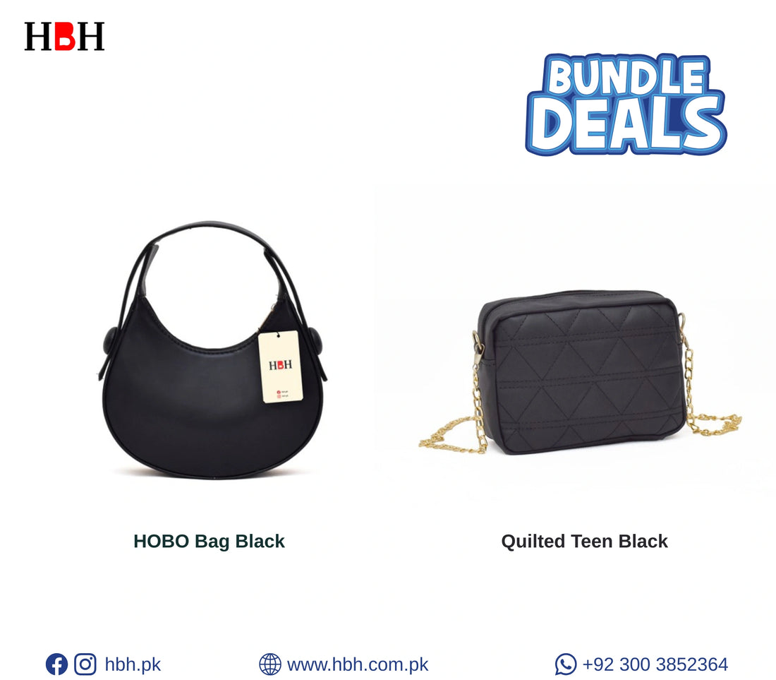 Bundle Deal ( Hobo Black x Quilted Teen )