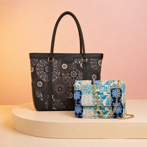 The Downtown Duo - Miraas Tote & Amira Crossbody Combo