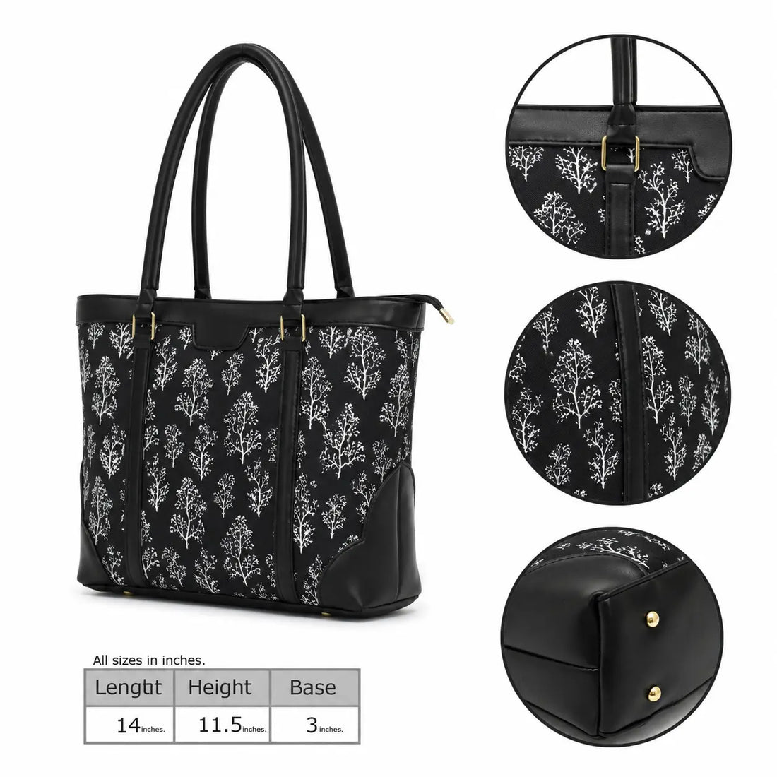 Miraas Tote - Black and White