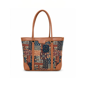 Miraas Tote - Ajrak Patchwork Canvas