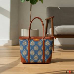 Miraas Tote - Blue Canvas