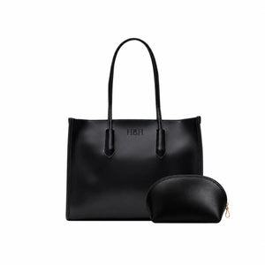 Office Bag - Tote Black (Free Make-up Pouch)