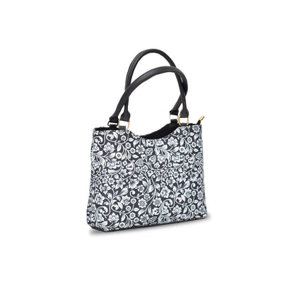 Black Classic Canvas Satchel