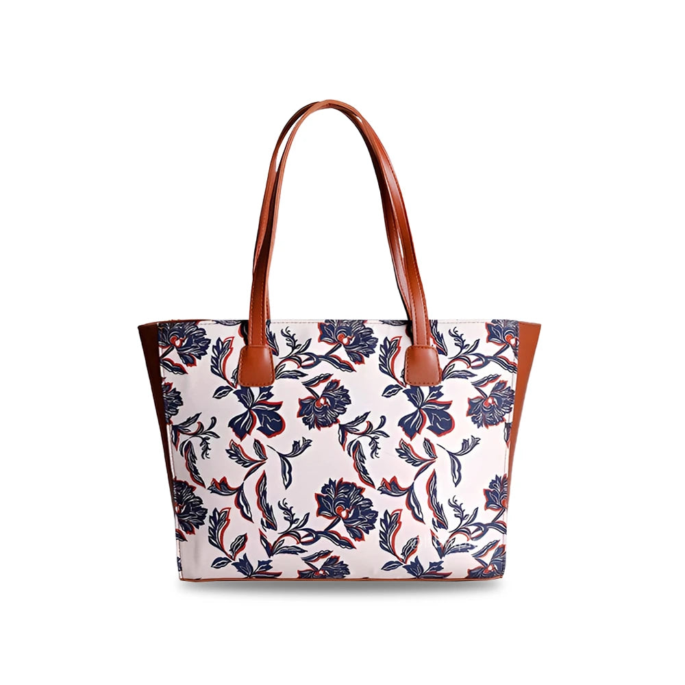 Uni Canvas Tote - Blue Flower