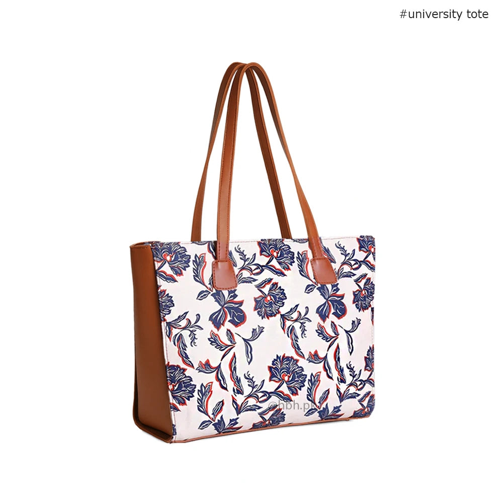 Uni Canvas Tote - Blue Flower