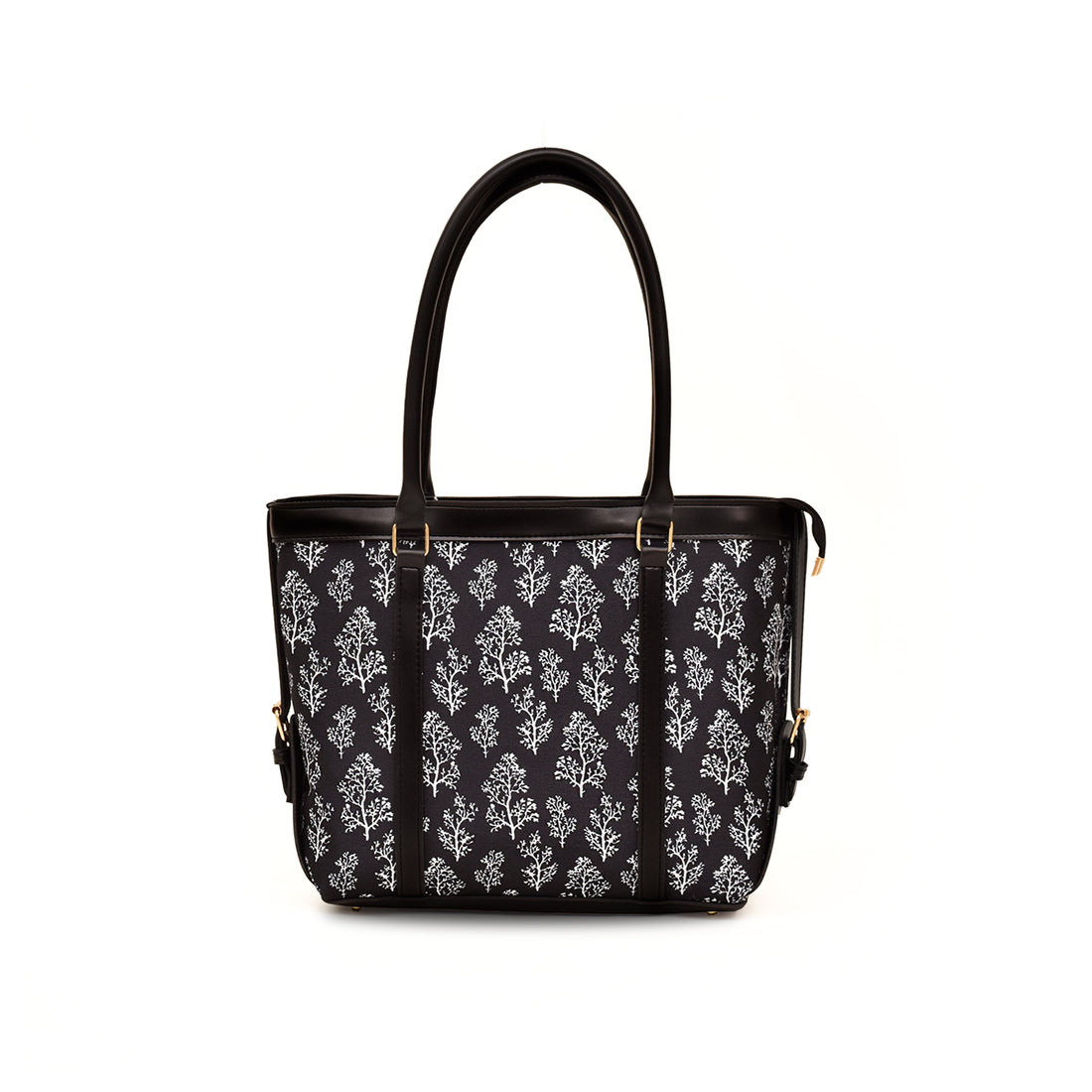 Allure black canvas bag for women – minimal everyday tote