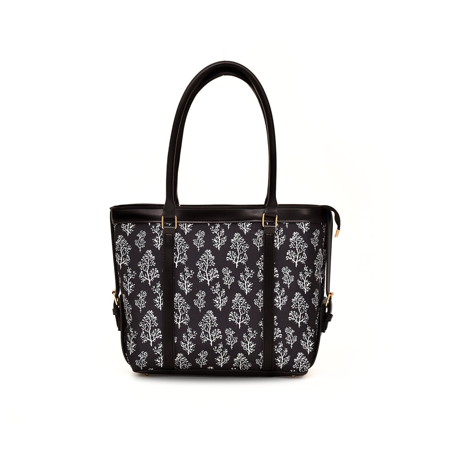 Allure black canvas bag for women – minimal everyday tote