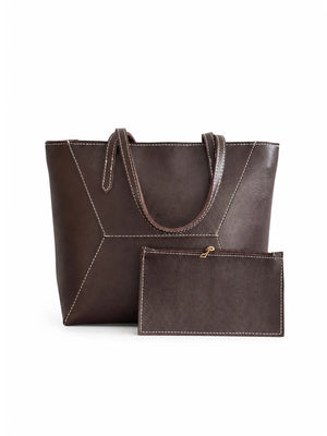 Api's Tote - Dark Brown (with mini-wallet)