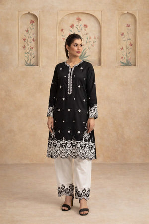 Embroidered Black Kurti